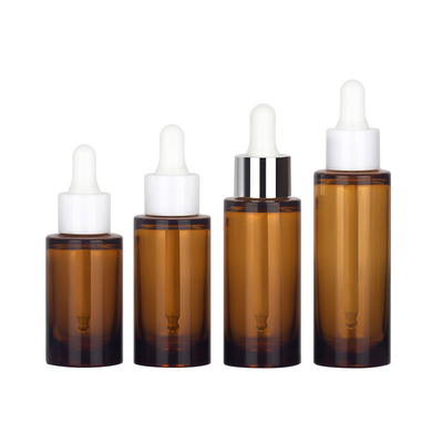 OEM ODM 50ml 화장용 점적기 병 호박색 정유 병 포장