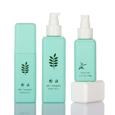 우아한 녹색 화장용 포장 세트 50g 80g 100ml 160ml 간단한 작풍