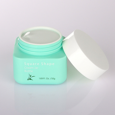 우아한 녹색 화장용 포장 세트 50g 80g 100ml 160ml 간단한 작풍