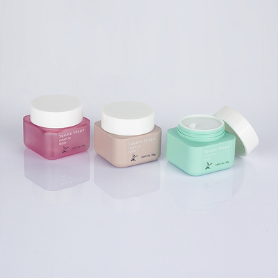 정연한 모양 호박색 크림 포장 단지 건강 관리 콘테이너 50g