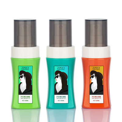 정밀한 안개 스프레이어를 가진 철회 가능한 80ml 빈 플라스틱 애완 동물 살포 병