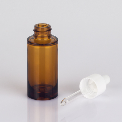 OEM ODM 50ml 화장용 점적기 병 호박색 정유 병 포장