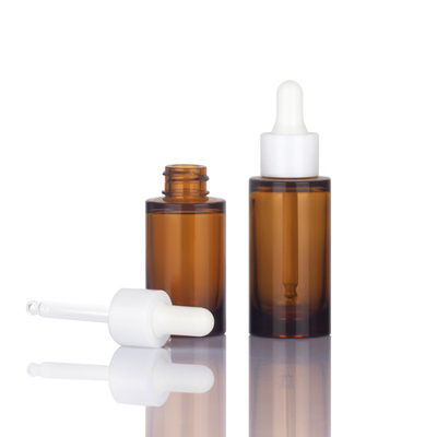 OEM ODM 50ml 화장용 점적기 병 호박색 정유 병 포장