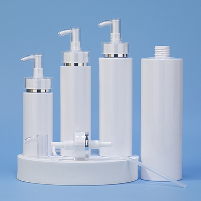 고급 250 밀리람베르트 500 밀리람베르트 하얀 라운드는 조절기 샤워 젤 플라스틱 포장 금 Hdpe 샴푸 보틀을 비웁니다